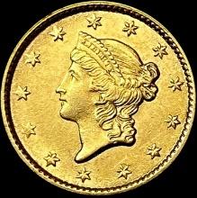 1853 Rare Gold Dollar CHOICE BU