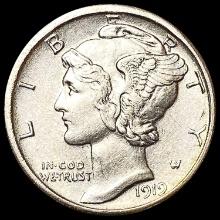 1919-D Mercury Dime CHOICE AU