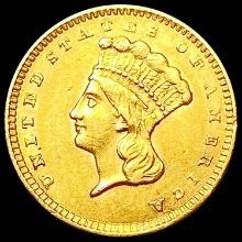 1856 Rare Gold Dollar CHOICE AU