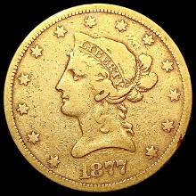 1877-S $10 Gold Eagle LIGHTLY CIRCULATED