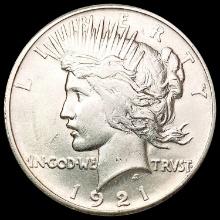 1921 Silver Peace Dollar CLOSELY UNCIRCULATED