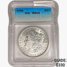 1896 Morgan Silver Dollar ICG MS65