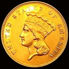 1855-S $3 Gold Piece