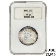 1880 Seated Liberty Half Dollar NGC PF61