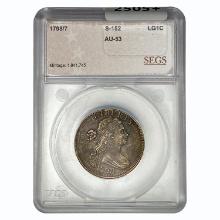 1798/7 Draped Bust Large Cent SEGS AU53 S-152