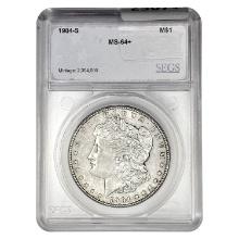 1904-S Morgan Silver Dollar SEGS MS64+