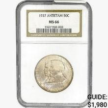 1937 Antietam Half Dollar NGC MS66
