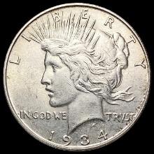 1934-D Silver Peace Dollar CHOICE AU