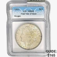 1921 Morgan Silver Dollar ICG MS65 FYI