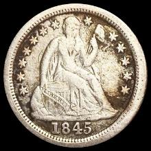 1845-O Seated Liberty Dime LIGHTLY CIRCULATED