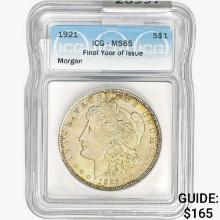 1921 Morgan Silver Dollar ICG MS65 FYI