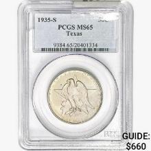 1935-S Texas Half Dollar PCGS MS65