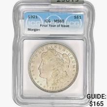 1921 Morgan Silver Dollar ICG MS65 FYI