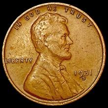 1931-S Wheat Cent LIGHTLY CIRCULATED