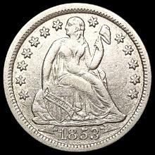 1853 Seated Liberty Dime CHOICE AU