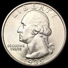 1935-S Washington Silver Quarter UNCIRCULATED