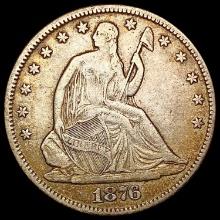 1876 Seated Liberty Half Dollar LIGHTLY CIRCULATED