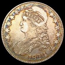 1824 Capped Bust Half Dollar NICELY CIRCULATED