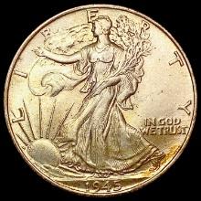 1945 Walking Liberty Half Dollar GEM BU