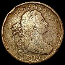 1804 Draped Bust Half Cent NICELY CIRCULATED