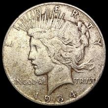 1934-S Silver Peace Dollar NEARLY UNCIRCULATED