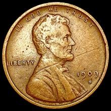 1909-S Wheat Cent LIGHTLY CIRCULATED