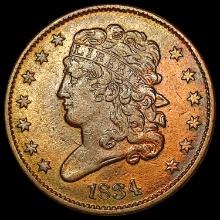 1834 Classic Head Half Cent CHOICE AU