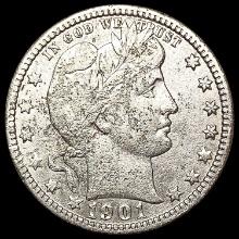 1901-O Barber Quarter LIGHTLY CIRCULATED