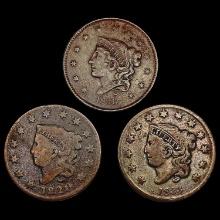 (3) Large Cents HIGH GRADE