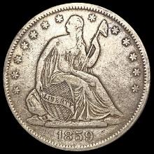 1859-O Seated Liberty Half Dollar LIGHTLY CIRCULATED