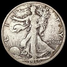 1919-D Walking Liberty Half Dollar NICELY CIRCULATED