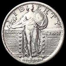 1917 Ty 2 Standing Liberty Quarter CHOICE AU