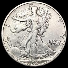 1920-S Walking Liberty Half Dollar CHOICE AU