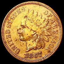 1867 Indian Head Cent CHOICE AU