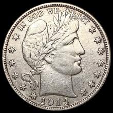 1914-S Barber Half Dollar CLOSELY UNCIRCULATED