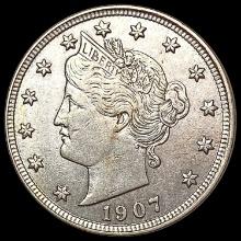 1907 Liberty Victory Nickel NEARLY UNCIRCULATED