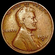 1931-S Wheat Cent LIGHTLY CIRCULATED