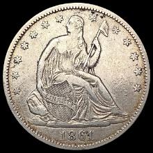 1861-O Seated Liberty Half Dollar LIGHTLY CIRCULATED