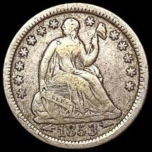 1853 Seated Liberty Half Dime LIGHTLY CIRCULATED