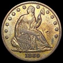 1869 Seated Liberty Half Dollar NEARLY UNCIRCULATED