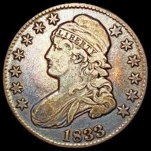 1833 Capped Bust Half Dollar LIGHTLY CIRCULATED