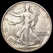 1917-S Walking Liberty Half Dollar LIGHTLY CIRCULATED