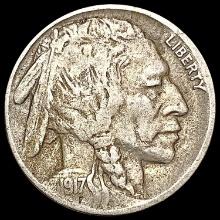 1917-D Buffalo Nickel CLOSELY UNCIRCULATED