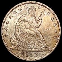 1853 Seated Liberty Half Dollar CLOSELY UNCIRCULATED