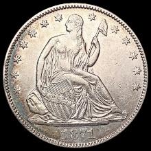1871 Seated Liberty Half Dollar UNCIRCULATED