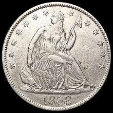 1858-O Seated Liberty Half Dollar UNCIRCULATED