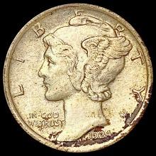 1924 Mercury Dime CLOSELY UNCIRCULATED