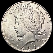 1927-D Silver Peace Dollar NEARLY UNCIRCULATED