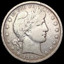 1905-O Barber Half Dollar LIGHTLY CIRCULATED