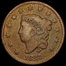 1827 Coronet Head Large Cent NICELY CIRCULATED